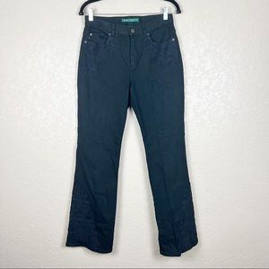 Lauren Ralph Lauren black embroidered bootcut jeans
